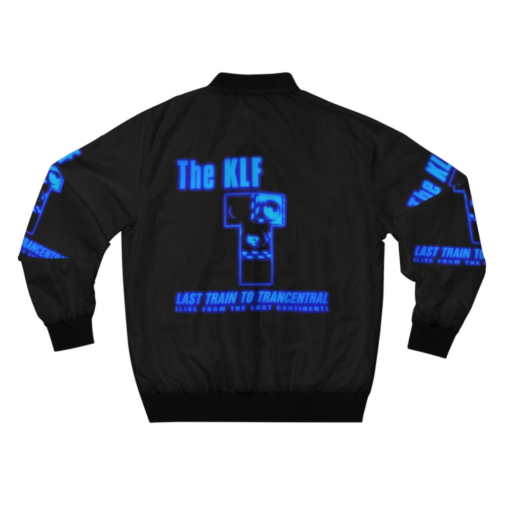 The KLF 90s Bomber Jacket featuring vintage 90s music design - Back