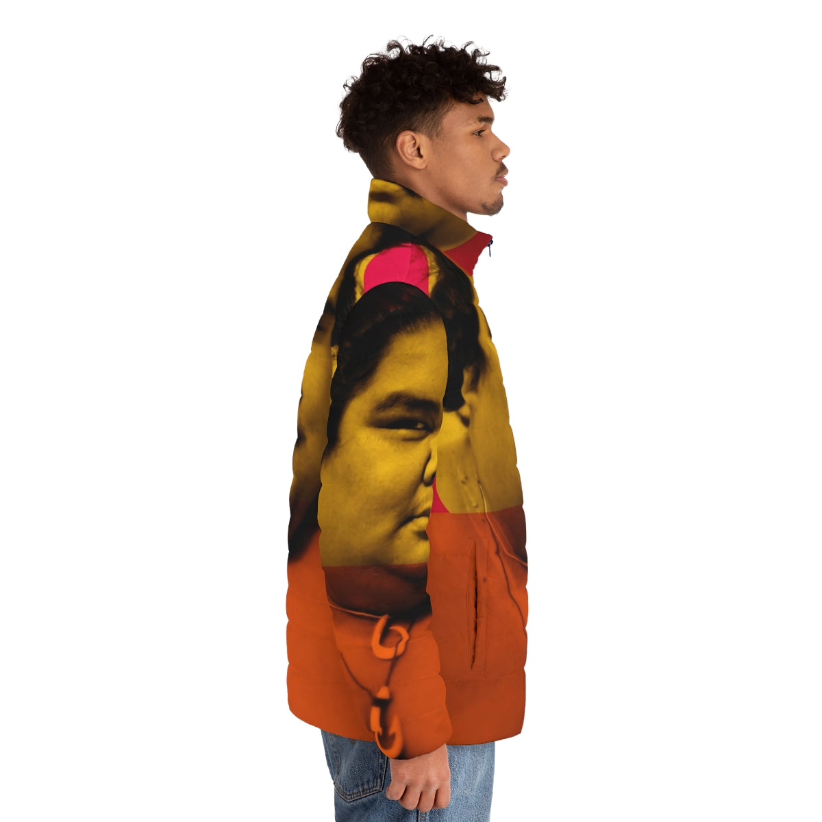 Endless Iz Puffer Jacket featuring the iconic Hawaiian singer Israel Kamakawiwo'ole - men side right