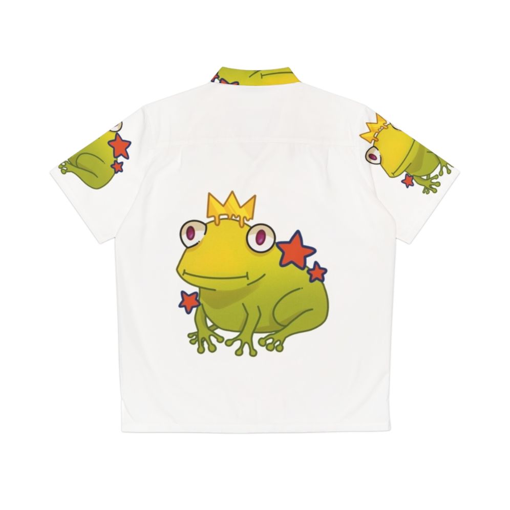 Young Royals Frog Print Hawaiian Shirt - Back