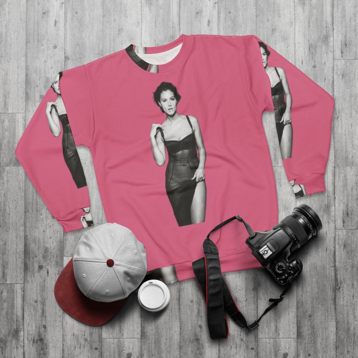 Monica Bellucci Supermodel Sweatshirt - flat lay