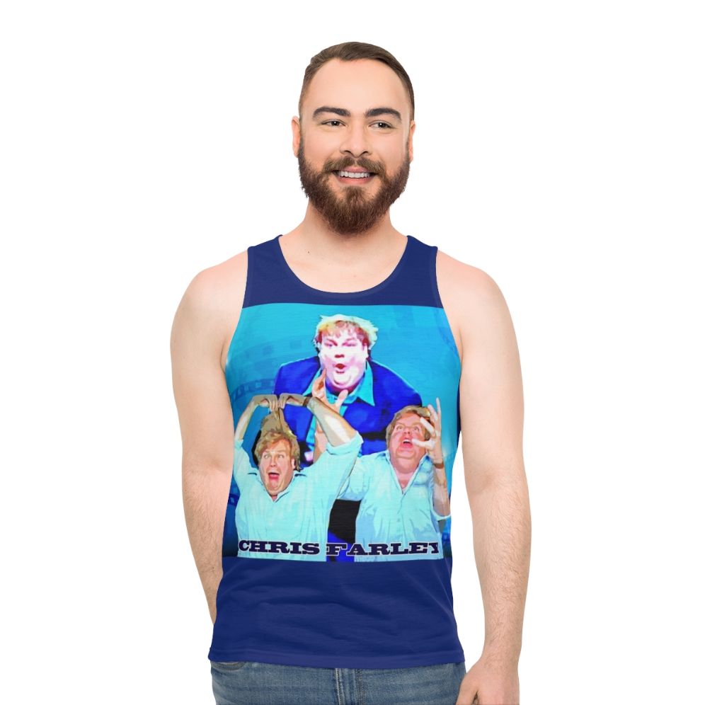 Chris Farley 90s Comedy Tank Top - men