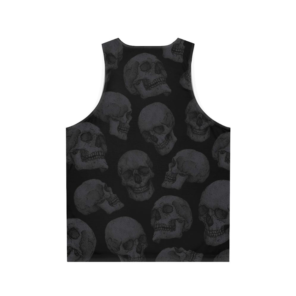 Edgy skull unisex tank top - Back