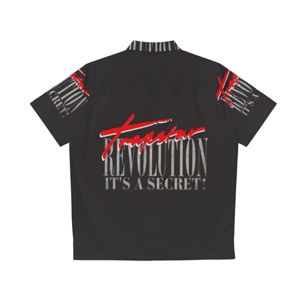 Trapstar Revolution Hawaiian Shirt featuring the brand's iconic logo and design - Back