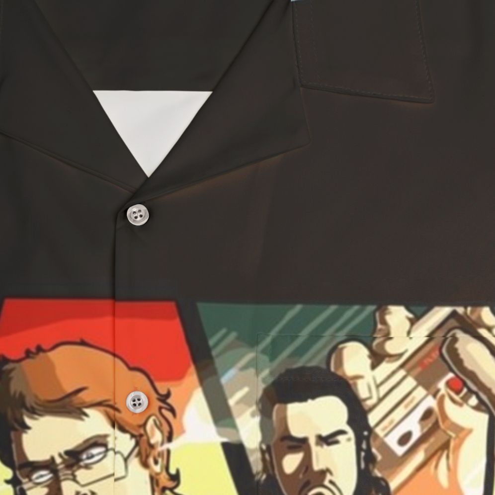 Attic Player JDG GTA Hawaiian Shirt - Detail