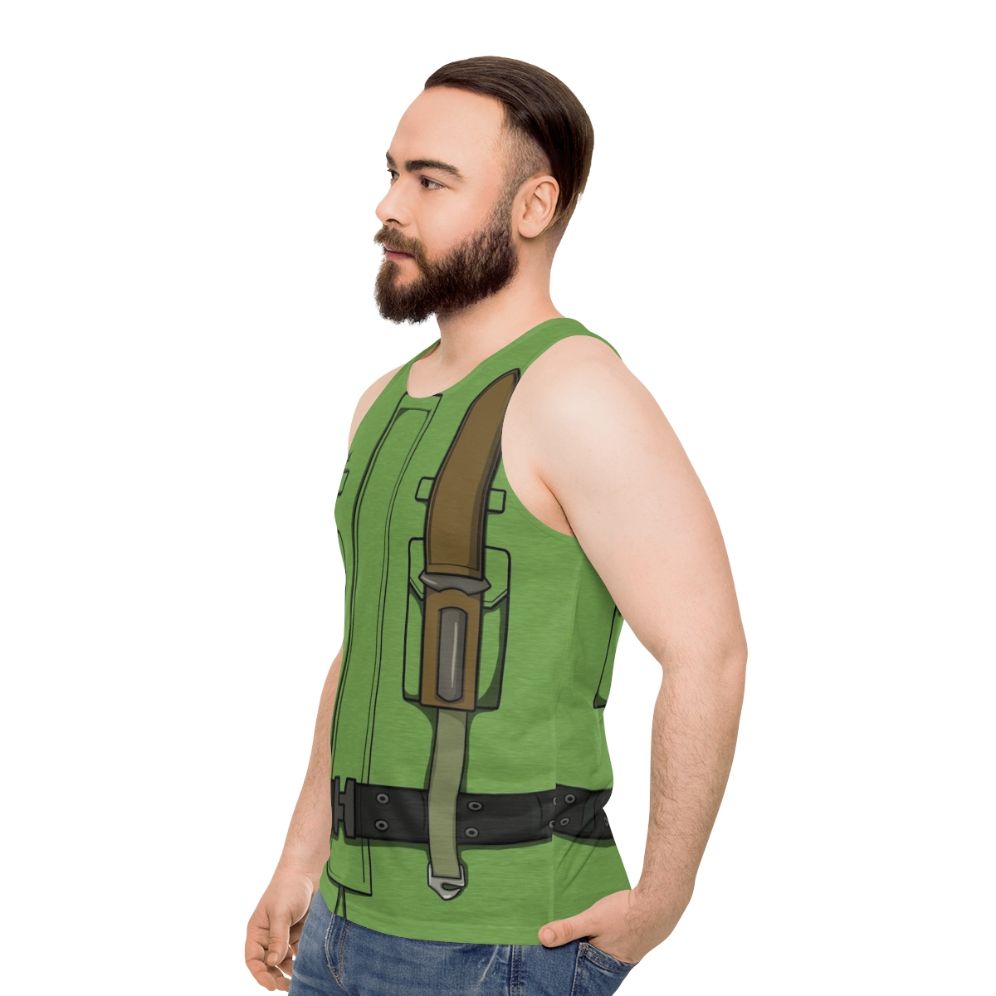 Resident Evil STARS Chris Redfield Unisex Tank Top - men side