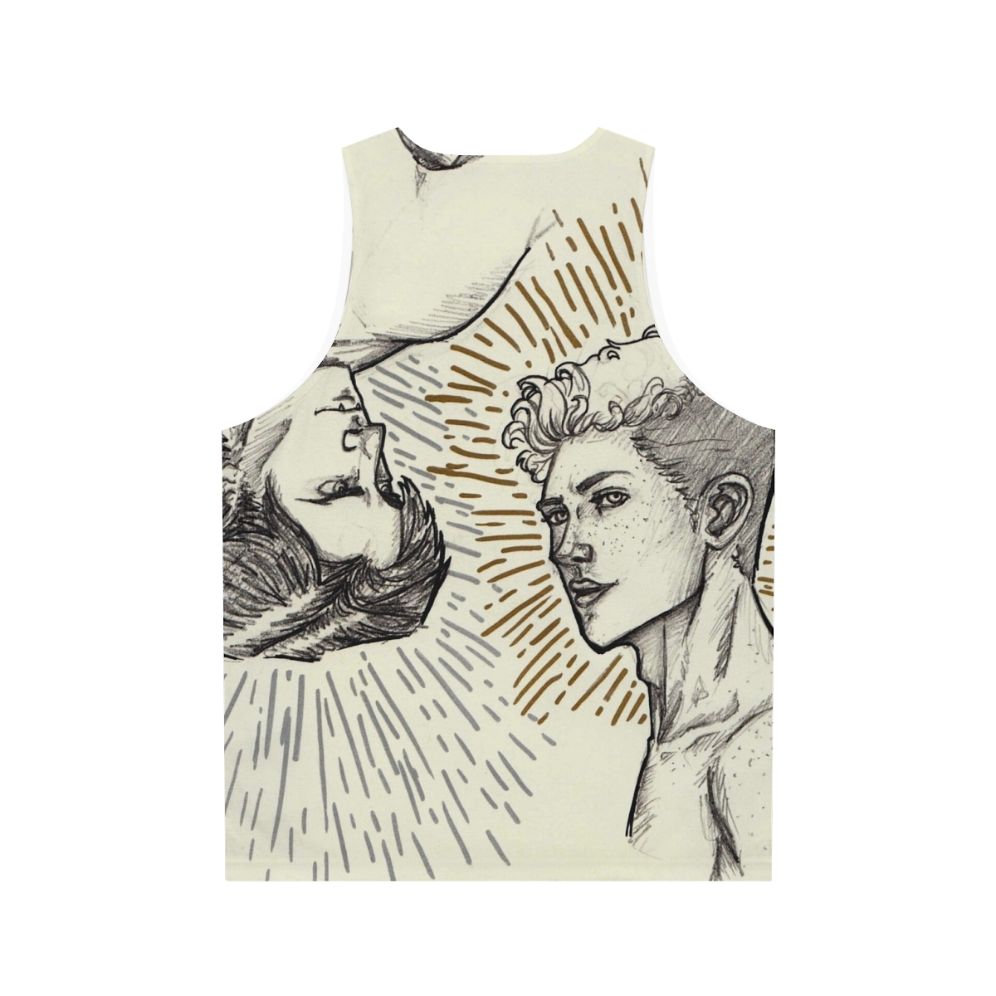 Carry On Unisex Tank Top featuring Simon Snow and Baz Pitch from Young Adult Book Series - Back