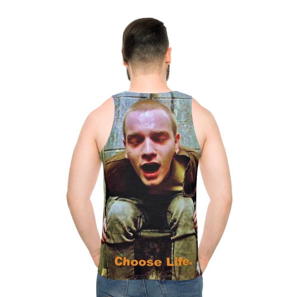 Trainspotting Unisex Tank Top - men back