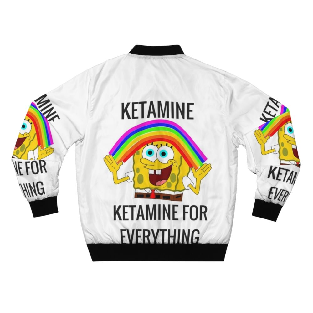 Ketamine Bomber Jacket with Paramedic and EMT Meme Graphics - Back