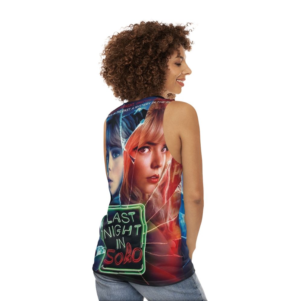 Last Night in Soho Unisex Horror Thriller Tank Top - women back