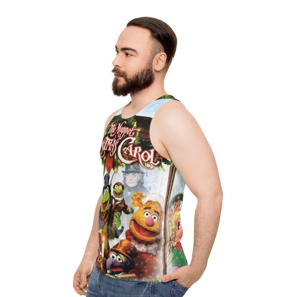 Muppet Christmas Carol Unisex Holiday Movie Tank Top - men side