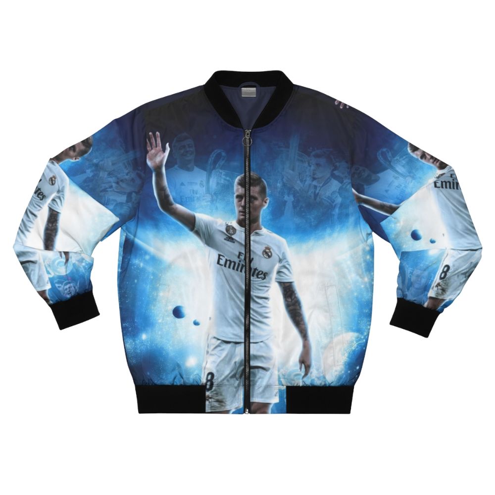 Toni Kroos Illustration Bomber Jacket, Soccer Player Wallpaper Design