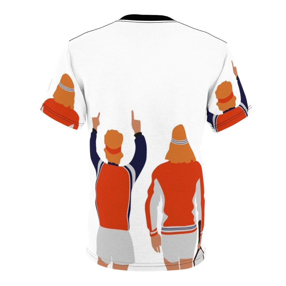 Retro tennis legends Bjorn Borg and John McEnroe inspired t-shirt design - Back