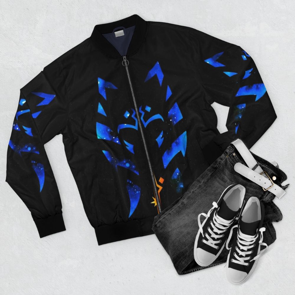 Ahsoka Tano Fulcrum Bomber Jacket - Star Wars Inspired Clothing - Flat lay