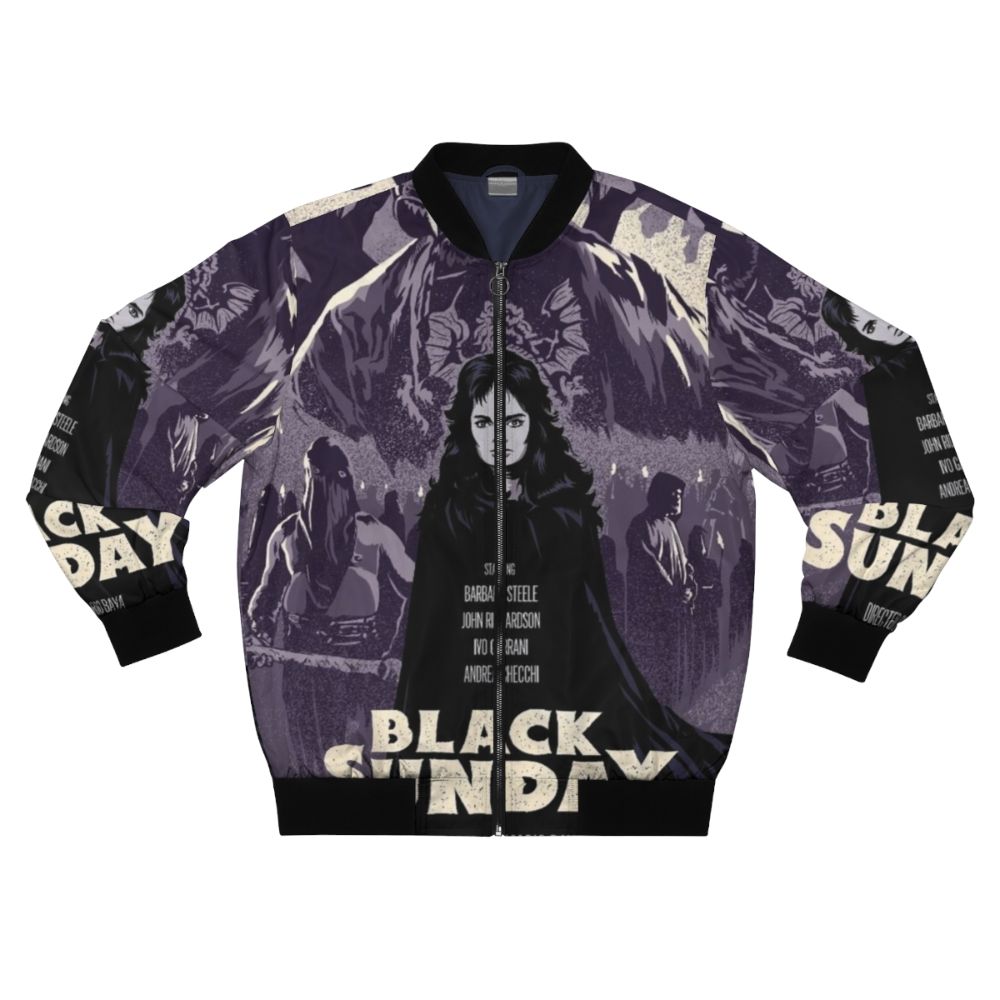 Black Sunday bomber jacket with Italian horror movie-inspired design