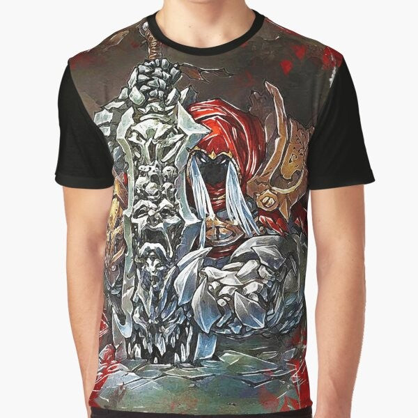 Darksiders War Chaoseater Graphic T-Shirt with Horsemen of the Apocalypse