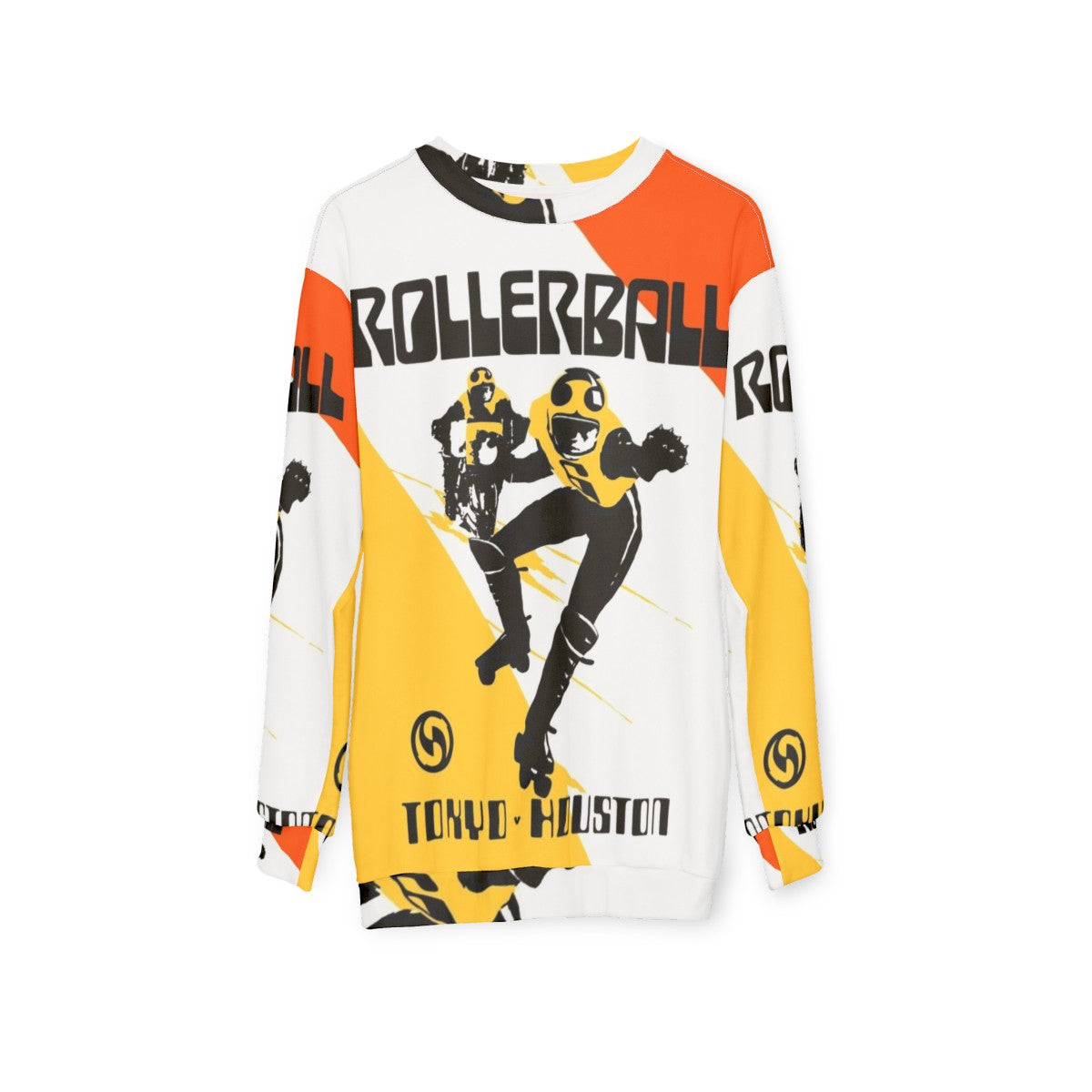 Retro Rollerball Tokyo V Houston Sci-Fi Horror Sweatshirt - hanging