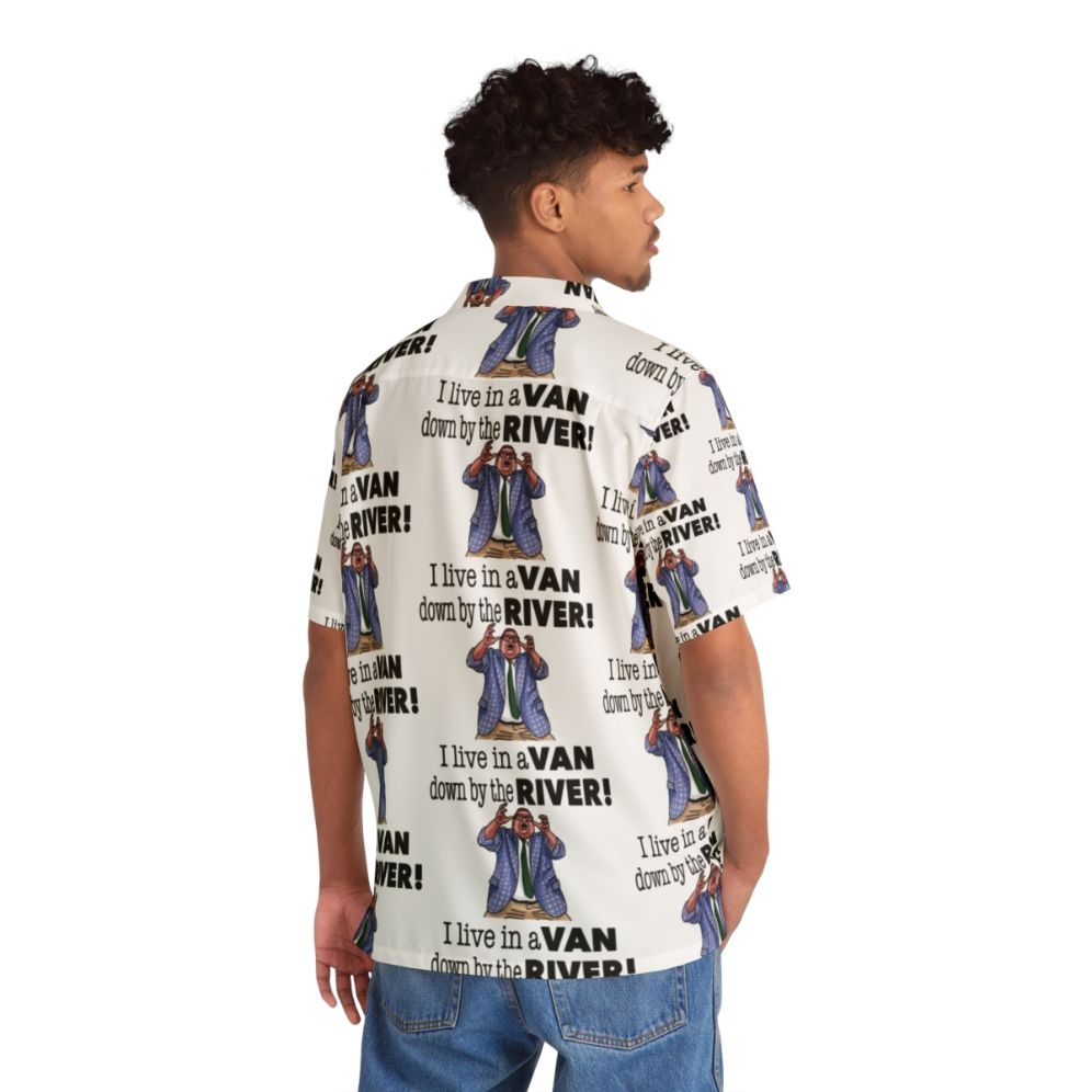 Chris Farley's "Matt Foley" Down By The River Hawaiian Shirt - People Back