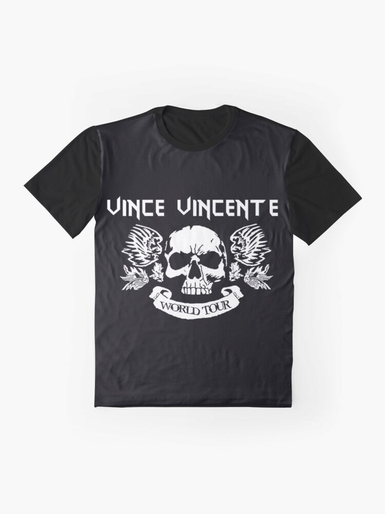 Vince Vincente World Tour Graphic T-Shirt - Flat lay