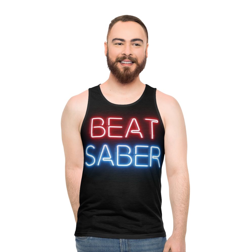 Beat Saber Virtual Reality Unisex Tank Top - men