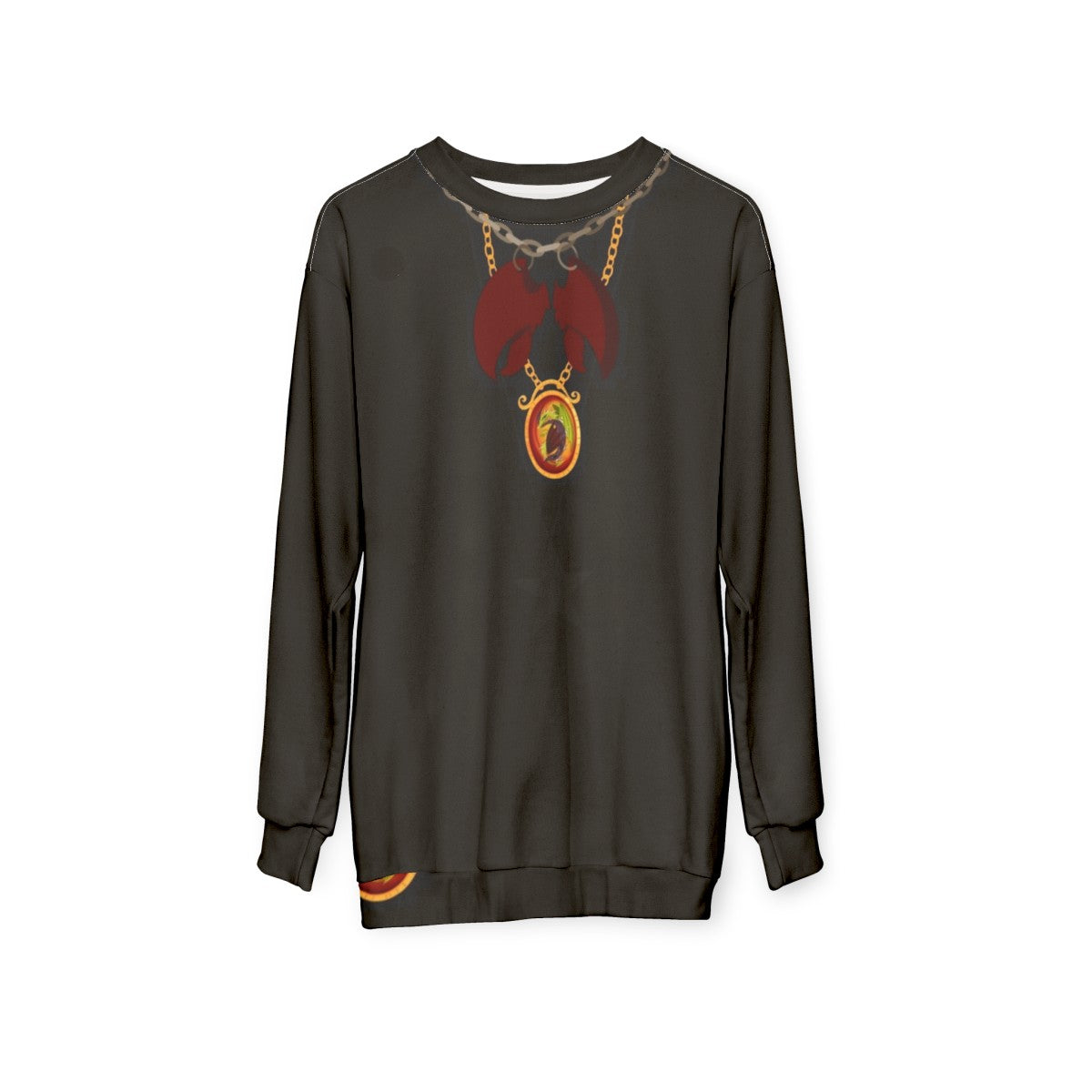 Wilderwest Sweatshirt featuring Viking and Dragon imagery - hanging