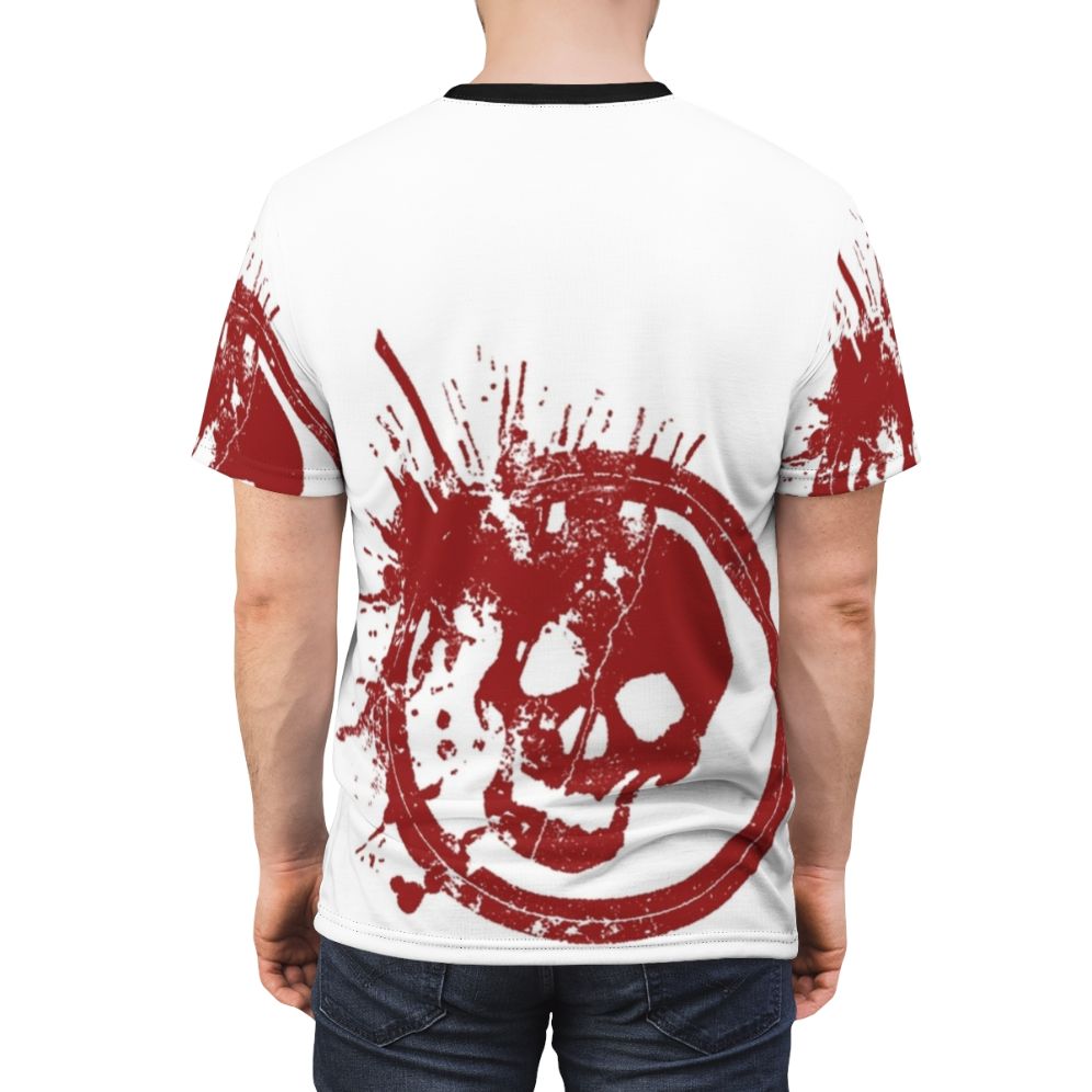 Leon Kuwata Skull Anime T-Shirt | Danganronpa Inspired Apparel - men back