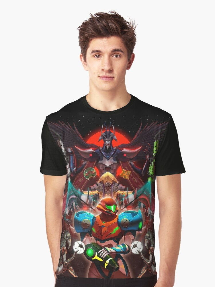 Metroid Dread Samus Aran Video Game Graphic T-Shirt - Men