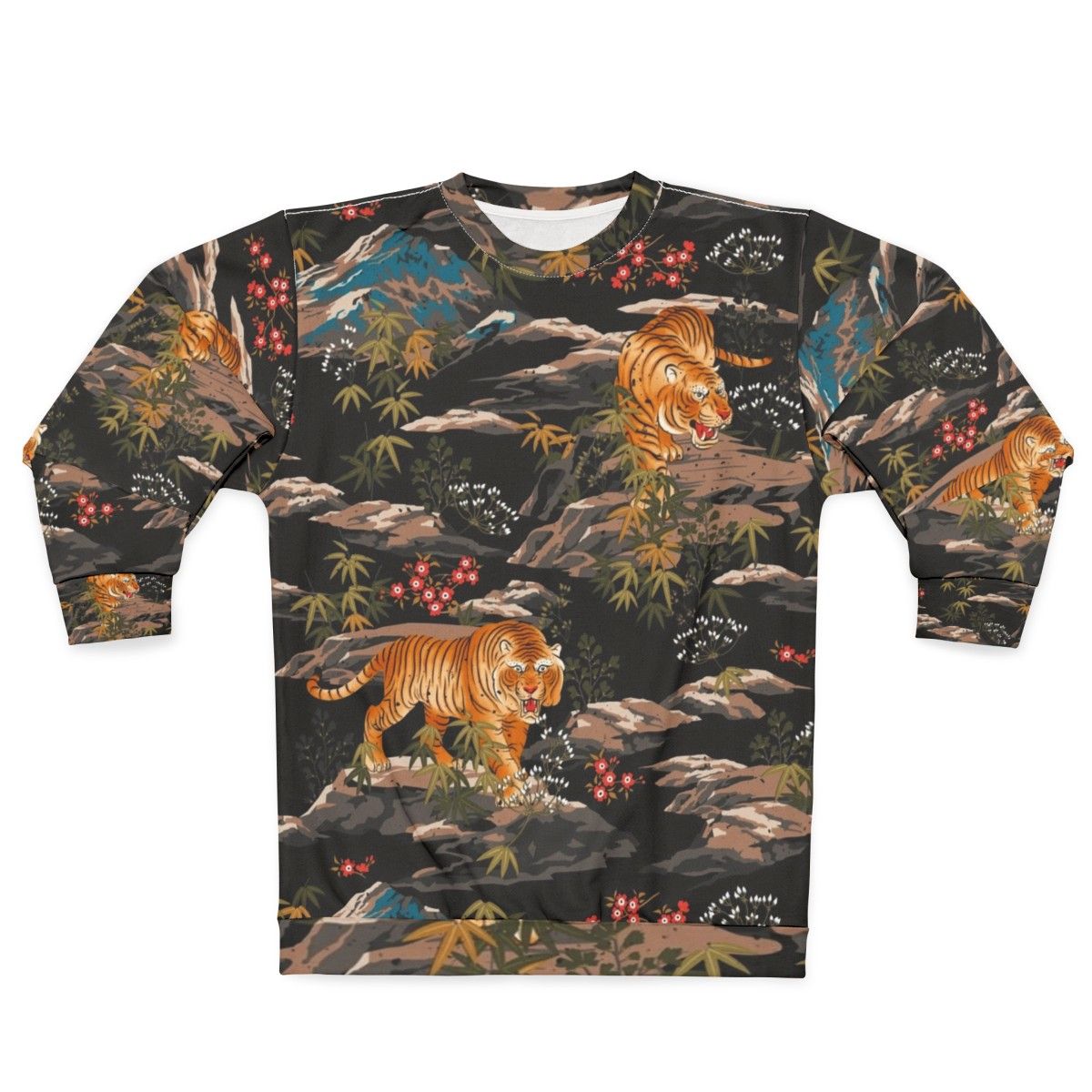 Vintage Japanese Tiger Floral Sweatshirt