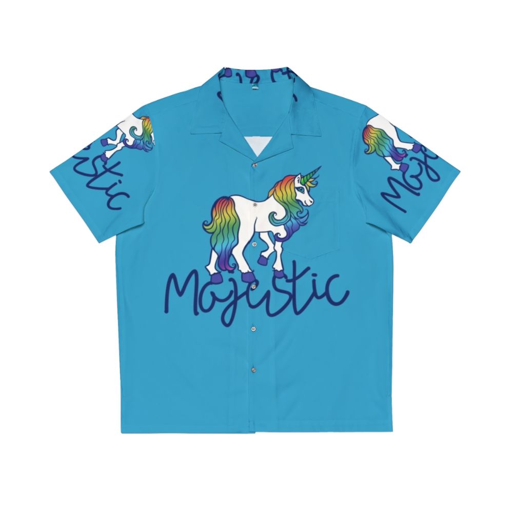 Majestic Hawaiian Shirt with Magical Unicorn Print