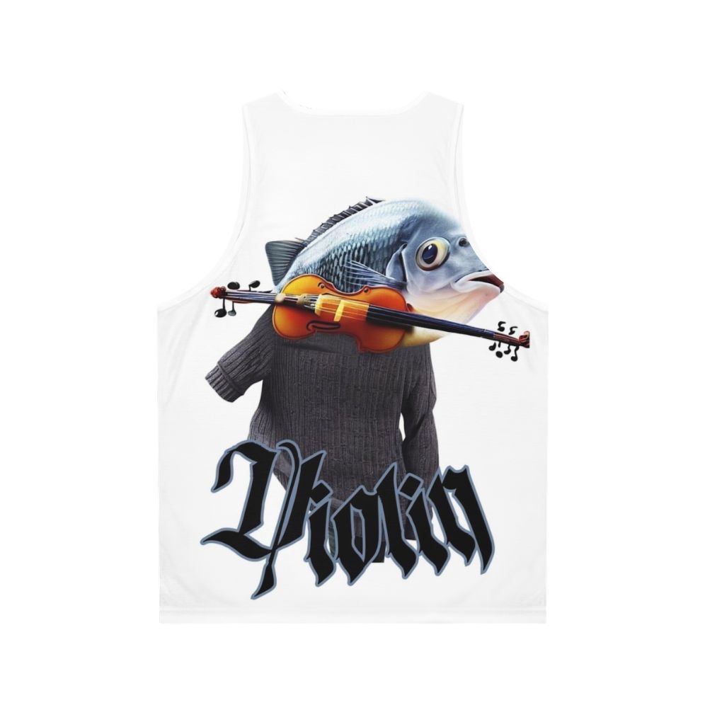 Unisex Violin Fish Tank Top - Back