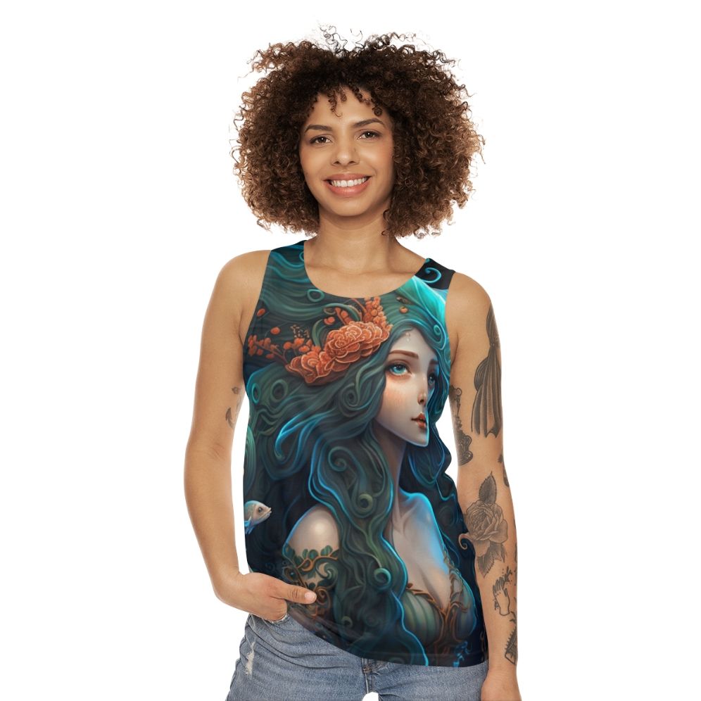 Mythical sea creatures unisex tank top - women