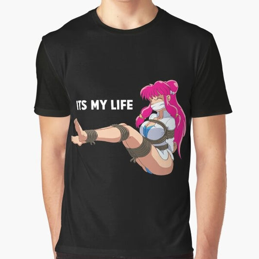 Its My Life Graphic T-Shirt with Manga-Style Design