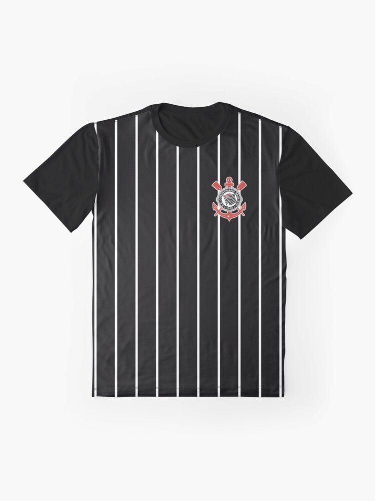 Corinthians Graphic T-Shirt with Team Logo and Colors - Flat lay