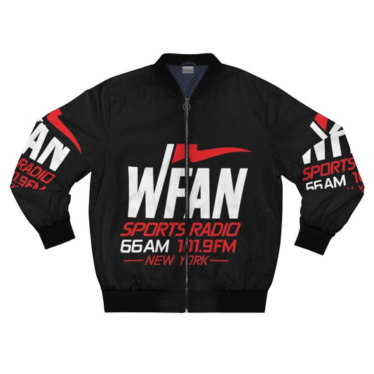 Sporty New York Radio Bomber Jacket for Sports Fans