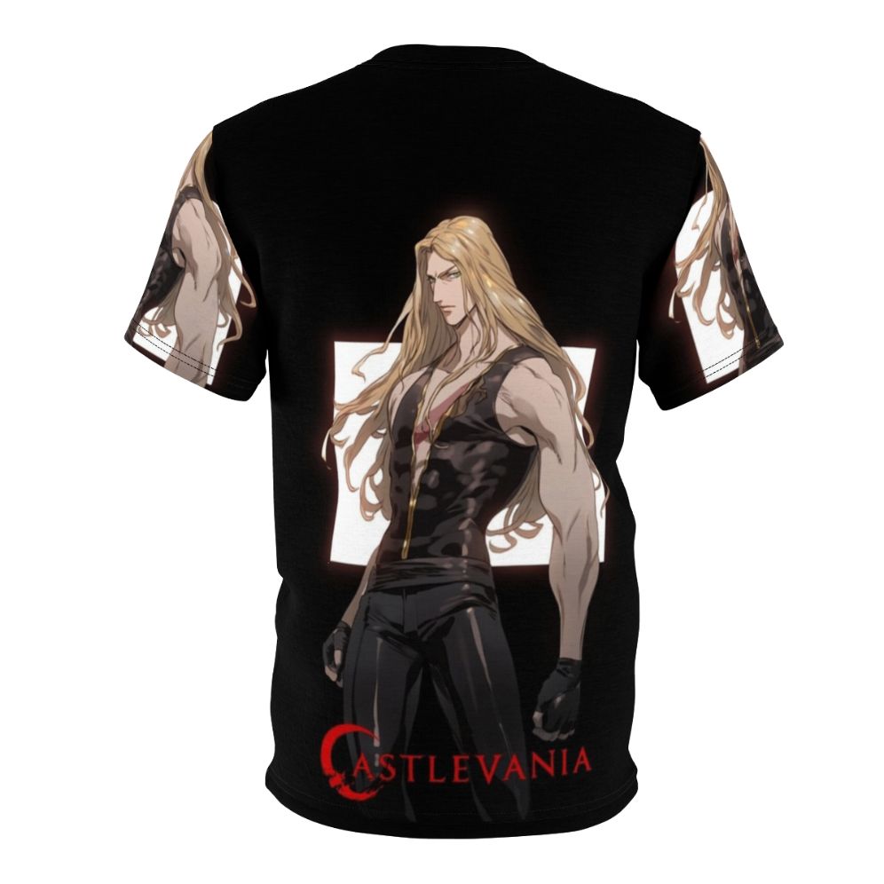 Castlevania inspired Alucard fullbody art print t-shirt - Back