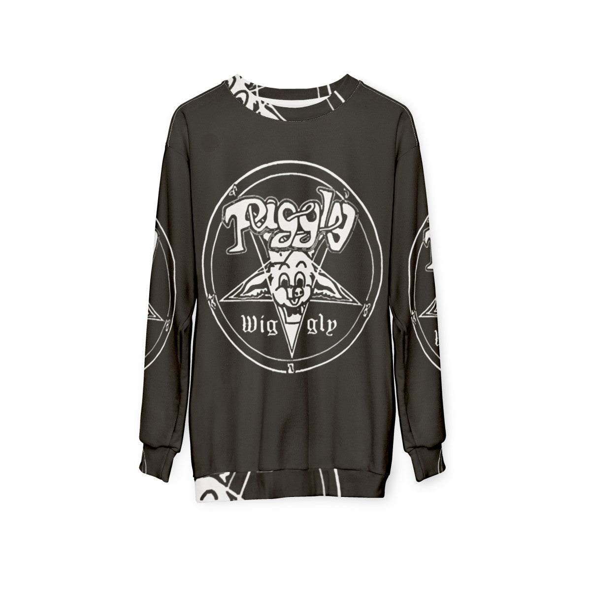 Occult Satanic Pentagram Sweatshirt - hanging