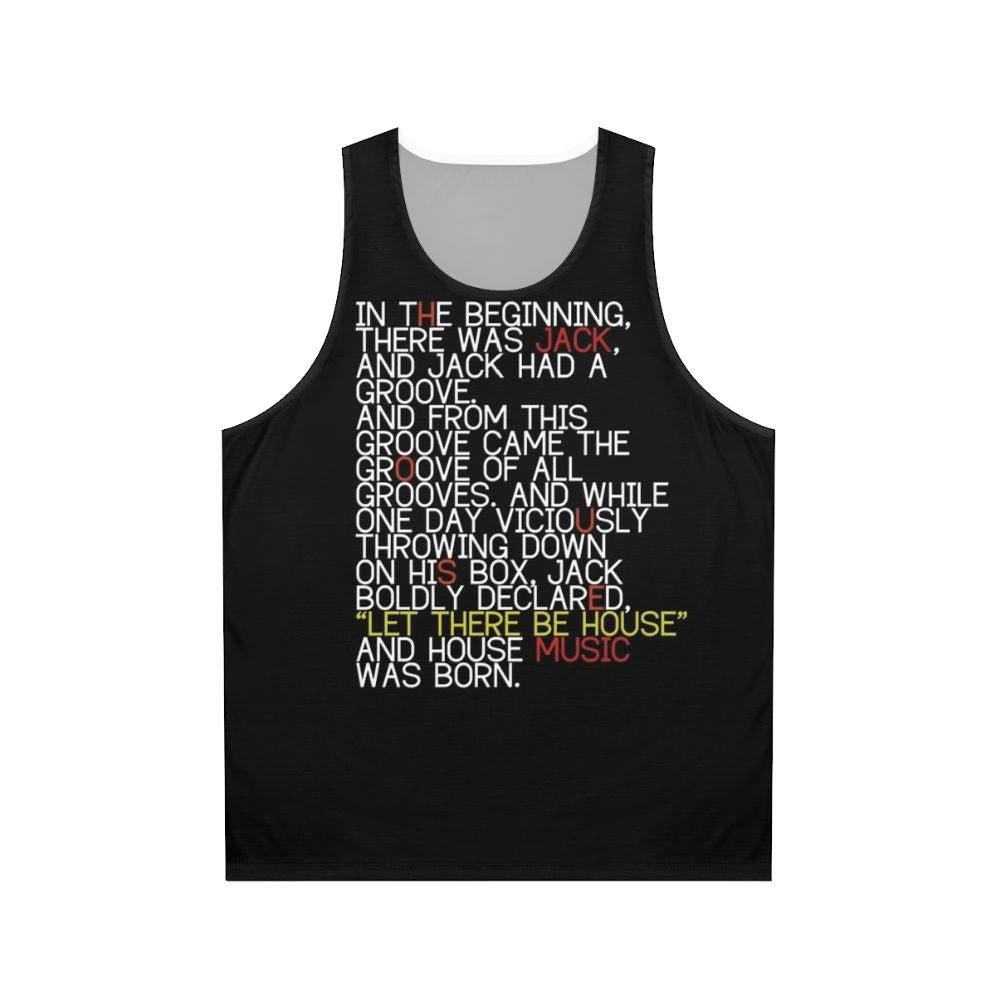 House Music Unisex Tank Top