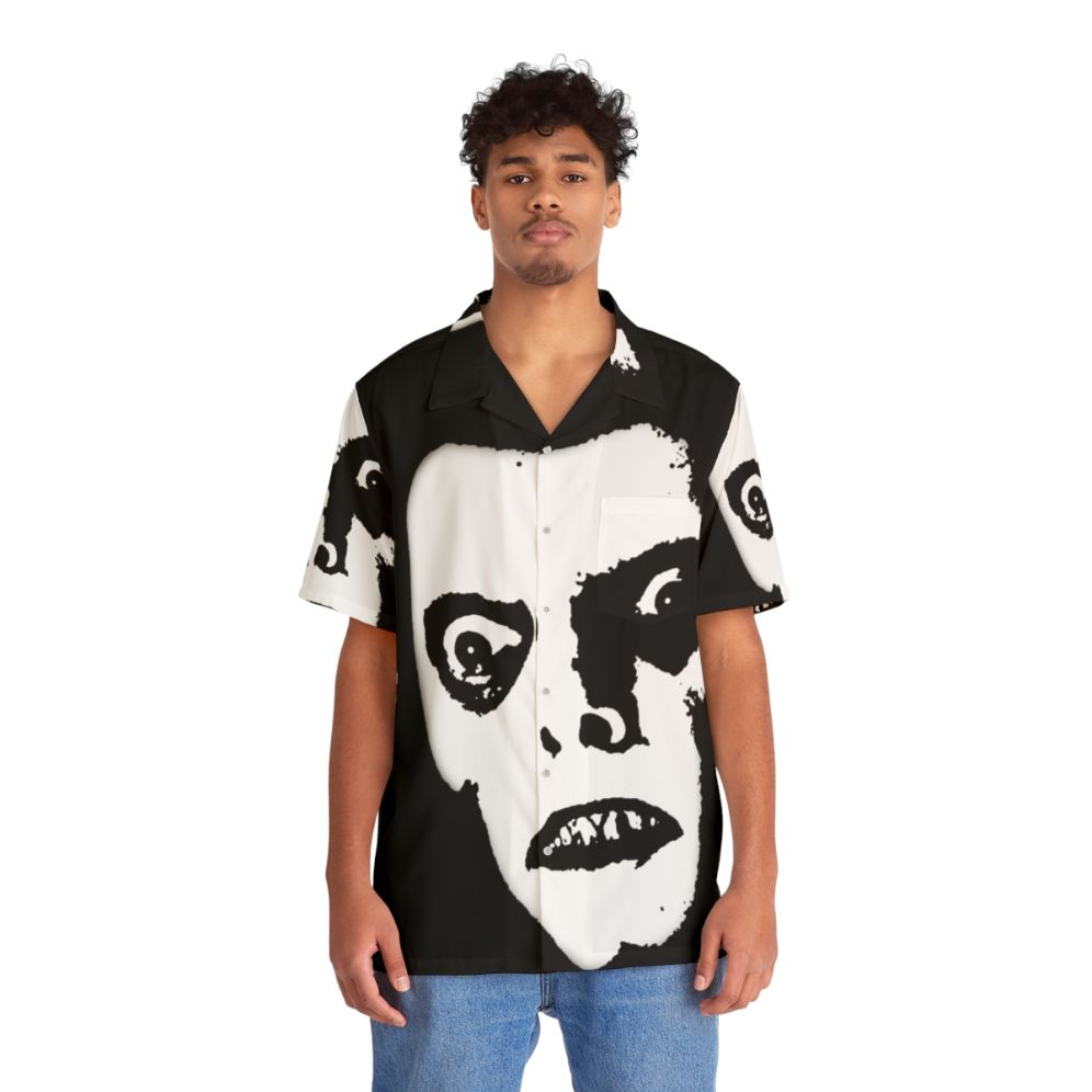 Pazuzu Hawaiian Shirt featuring the demonic face from The Exorcist movie - People Front