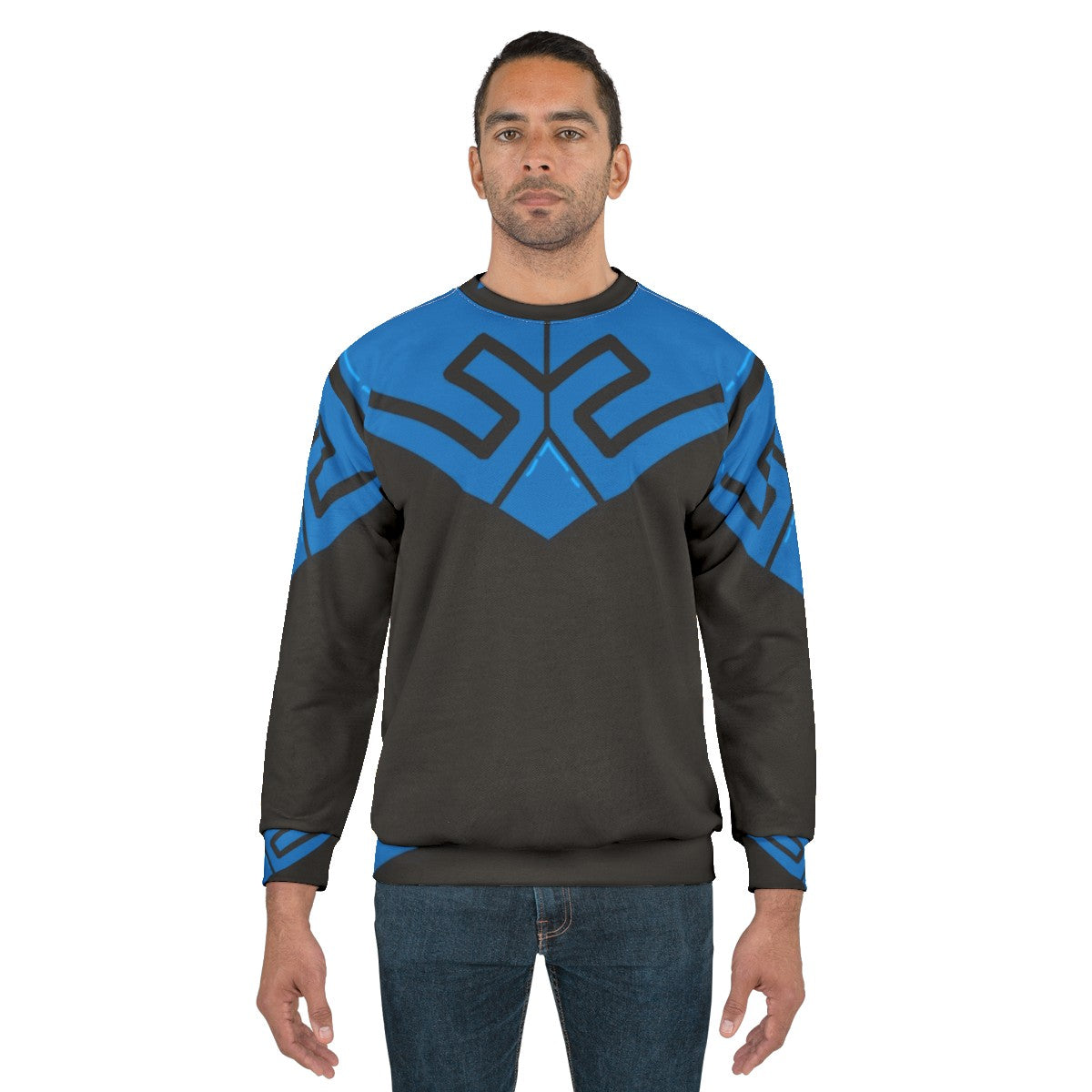 Blue Beetle Armor Superhero Sweatshirt - men