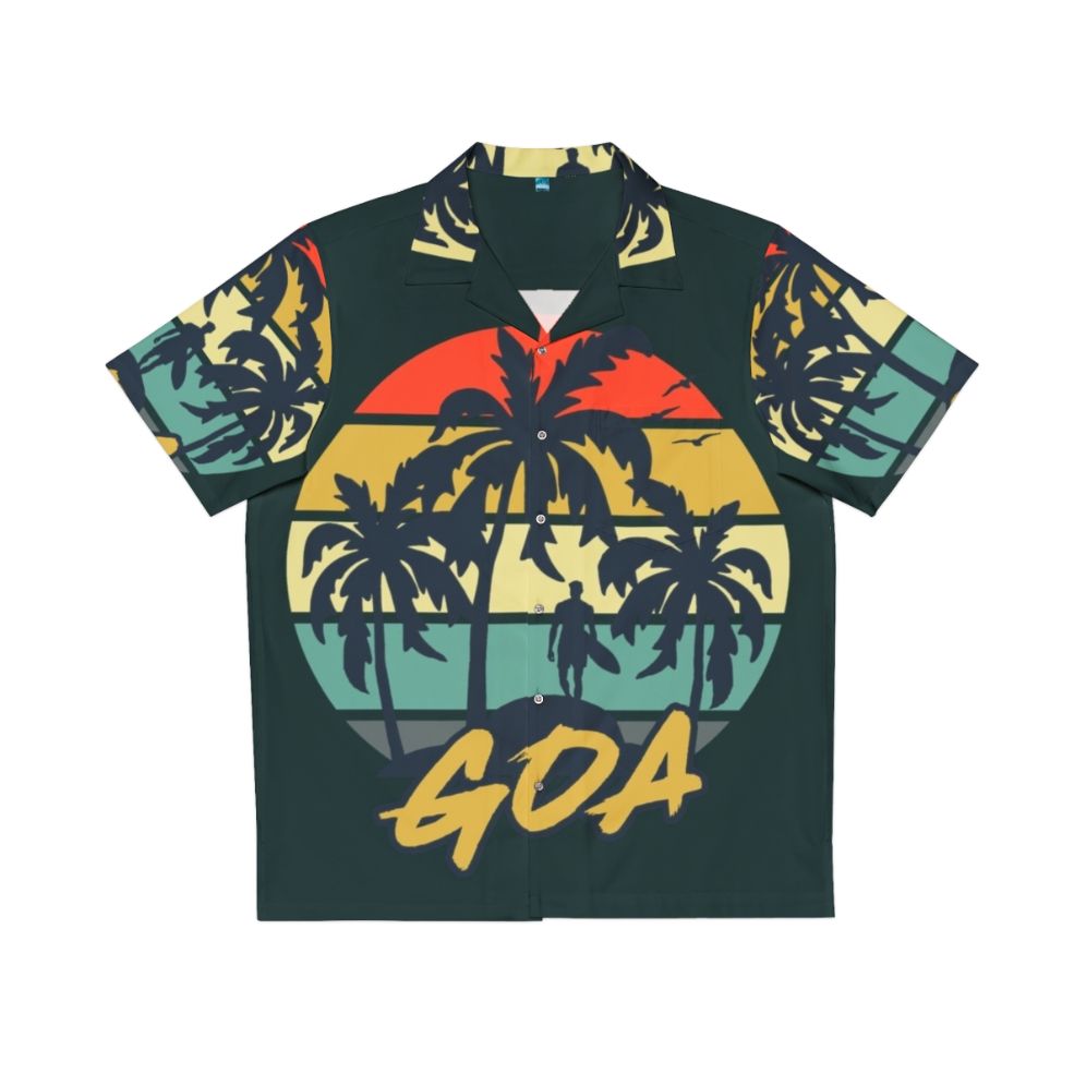 Vintage Goa Holiday Hawaiian Shirt with Retro Beach Vacation Wear