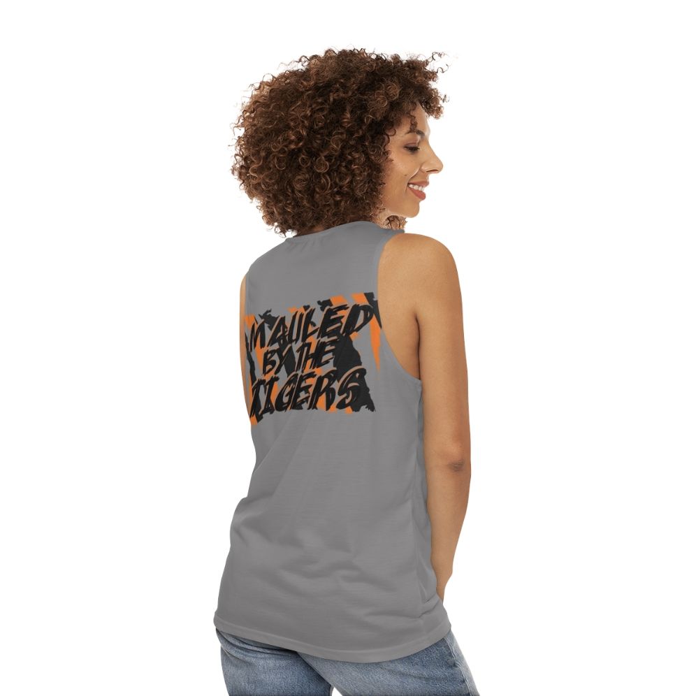 Unisex 'Mauled By The Tigers' Tank Top for Hull City FC Fans - women back