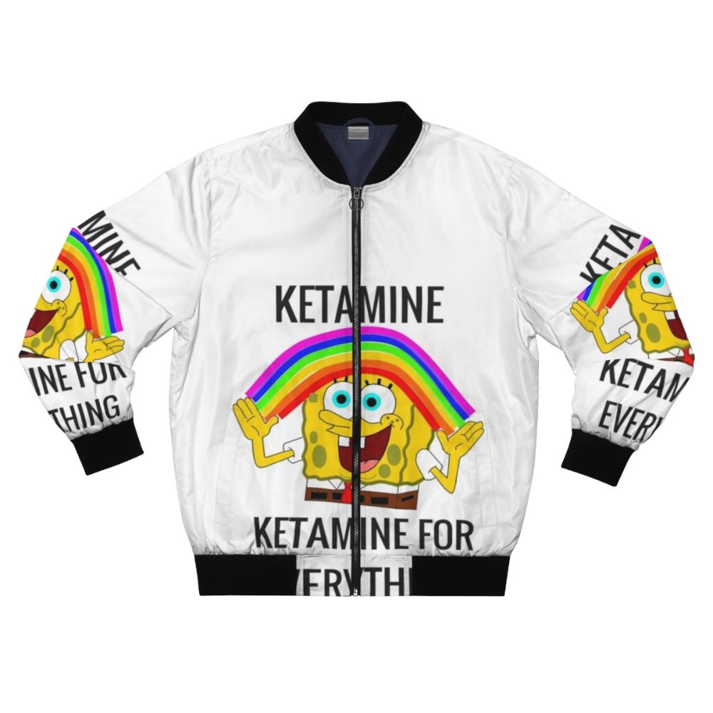 Ketamine Bomber Jacket with Paramedic and EMT Meme Graphics