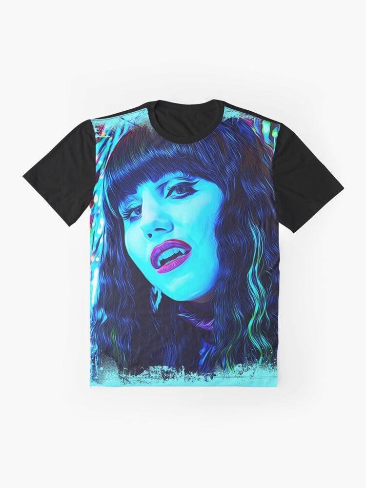 What We Do In The Shadows Nadja Vampire Graphic T-Shirt - Flat lay