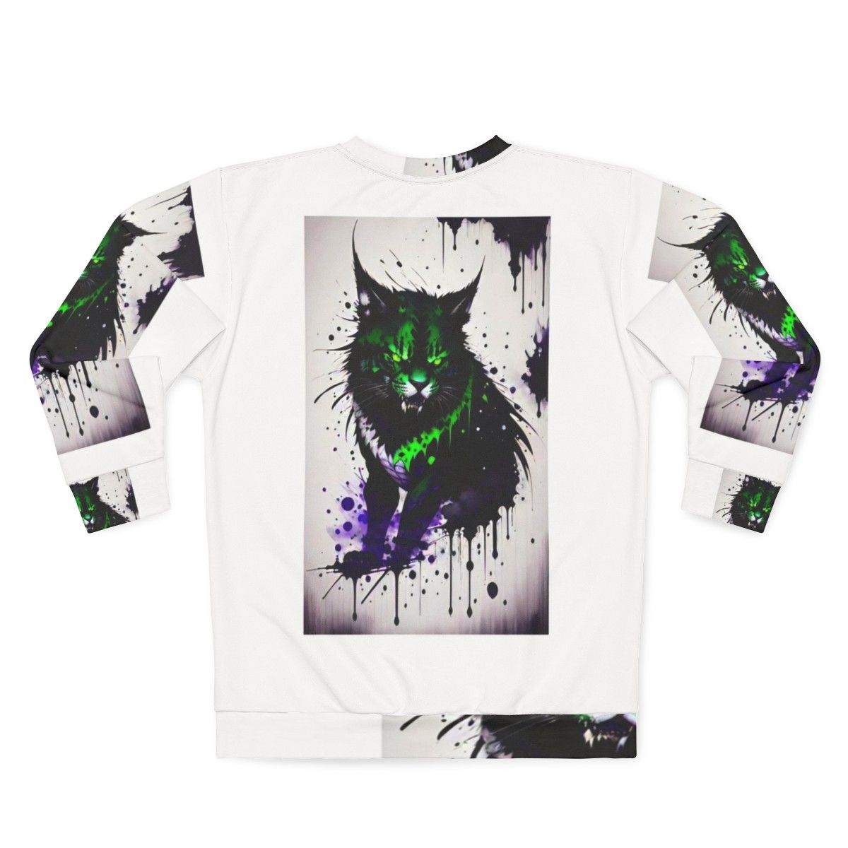 Mythical Monster Cat Sweatshirt - Back