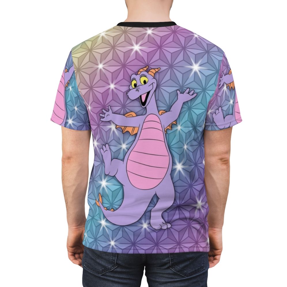 Epcot Figment inspired all-over print t-shirt featuring the iconic Disney character - men back