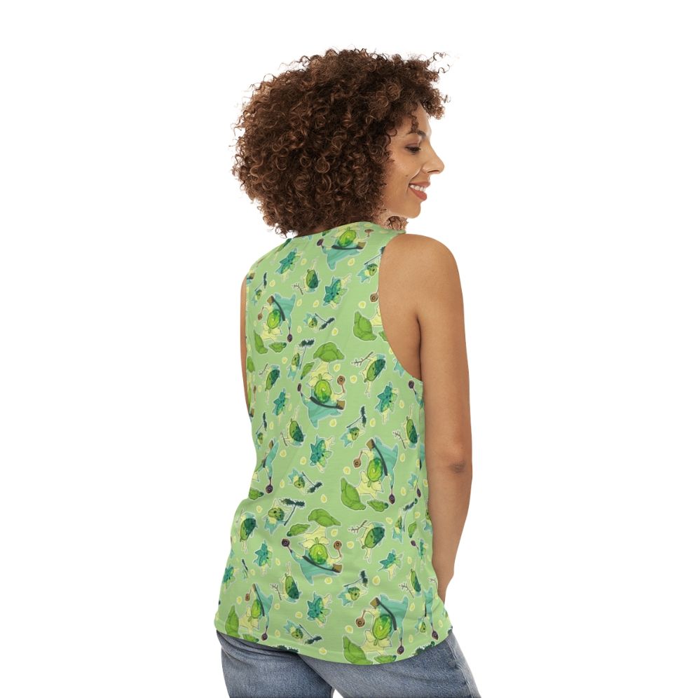 Korok pattern unisex tank top from The Legend of Zelda - women back