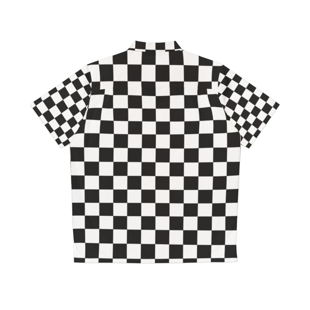 Checkerboard Hawaiian Shirt with Ska and Mod Influences - Back