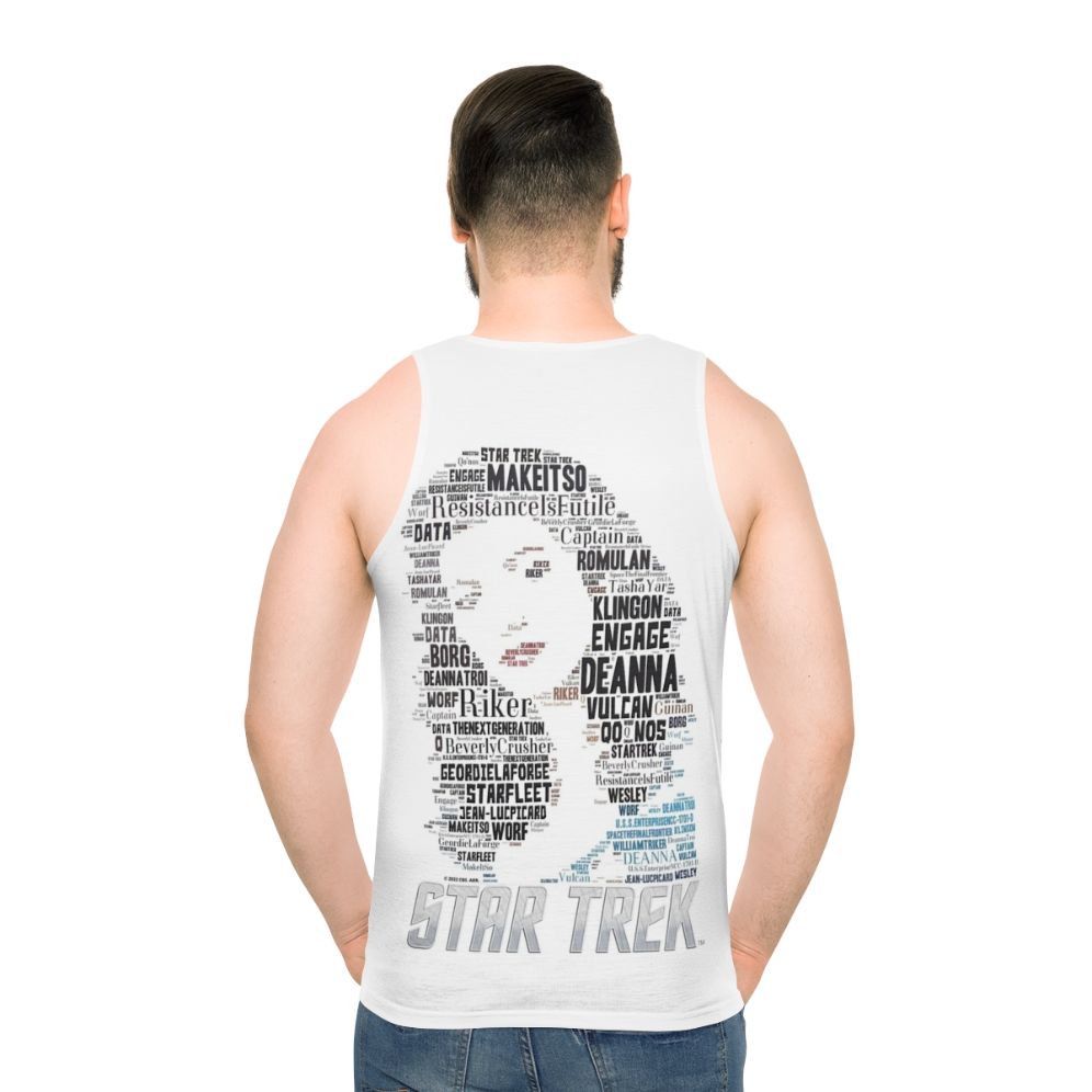 Deanna Troi Star Trek Next Generation Unisex Tank Top - men back