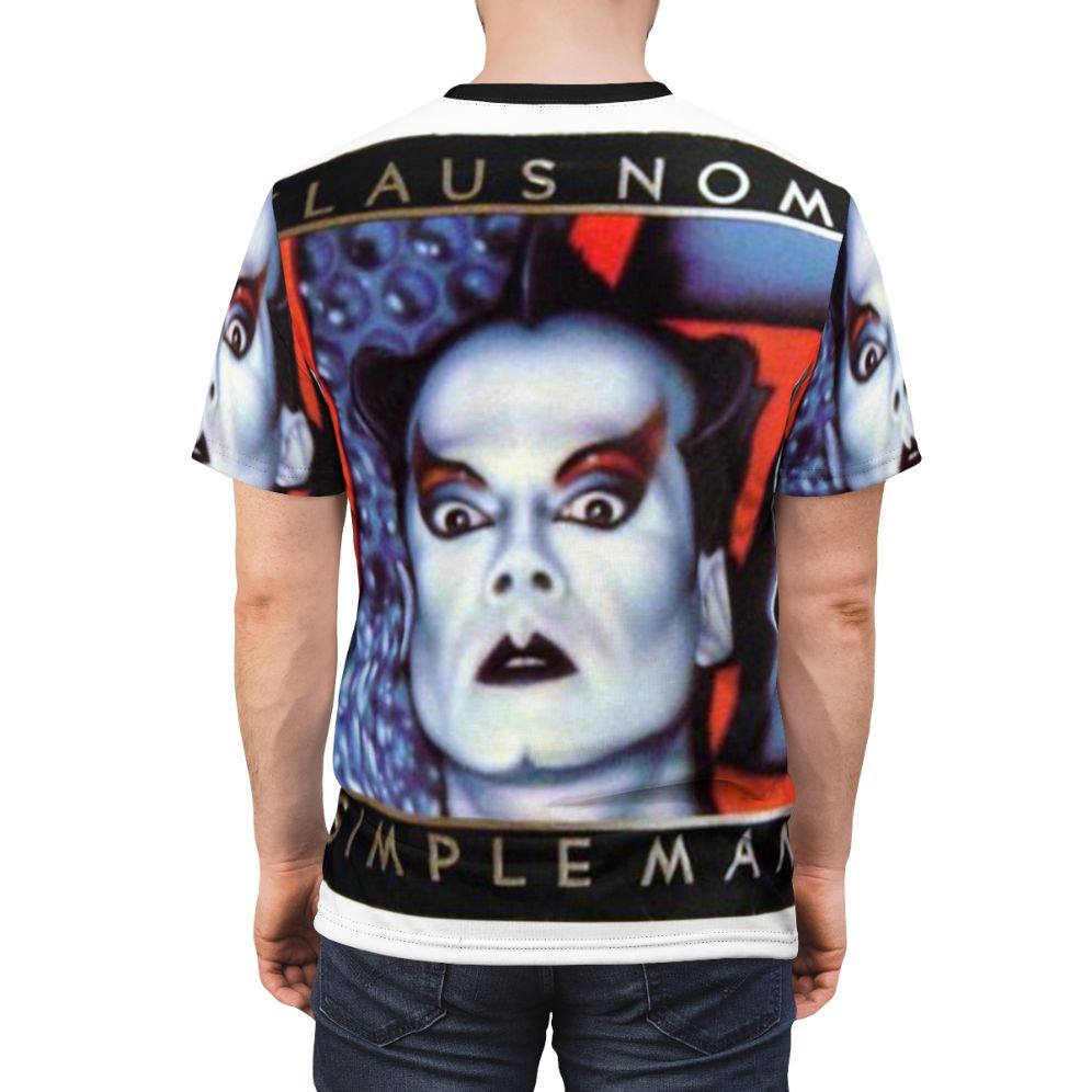 Retro Klaus Nomi Inspired New Wave Graphic T-Shirt - men back