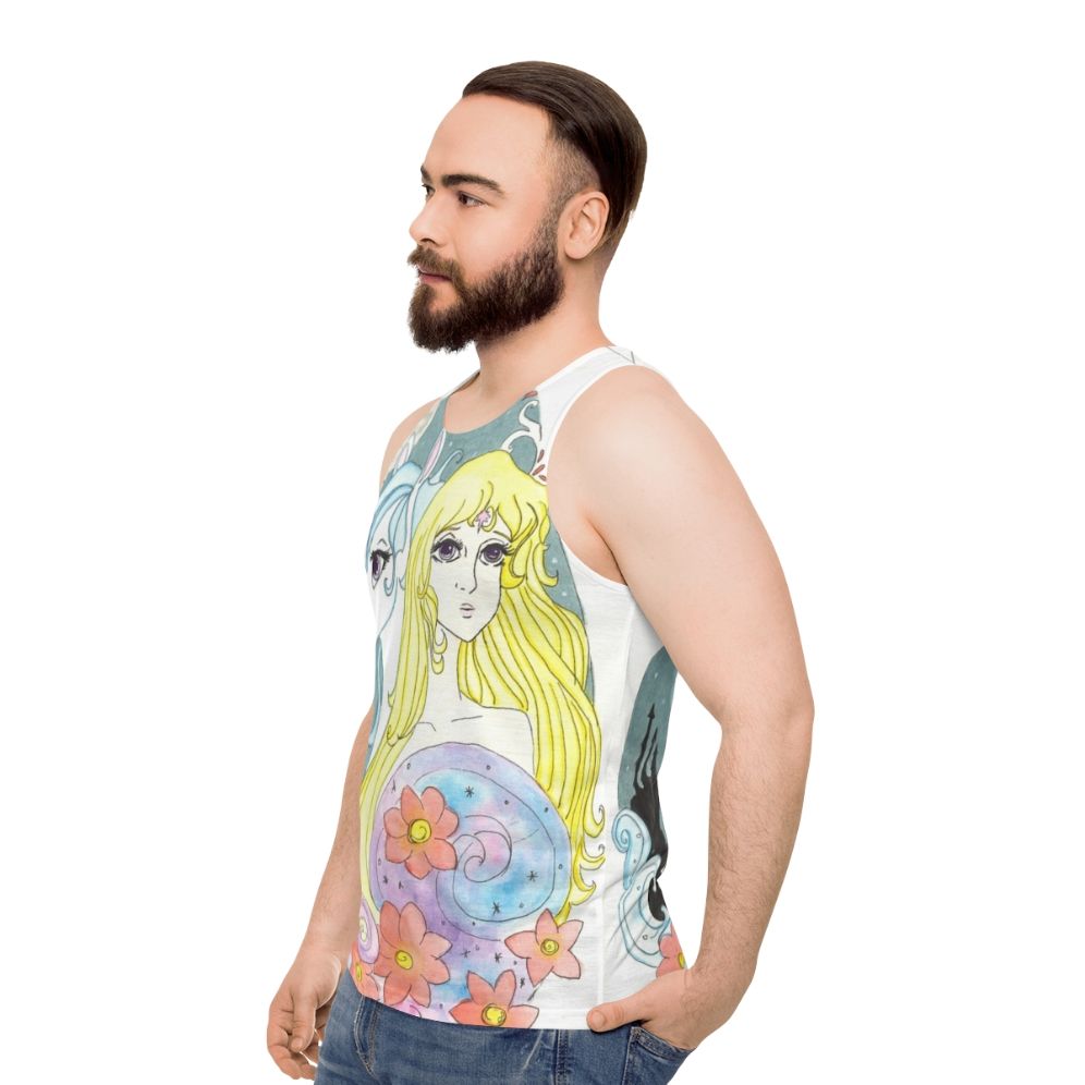 The Last Unicorn Unisex Tank Top with Iconic Fan Art Design - men side