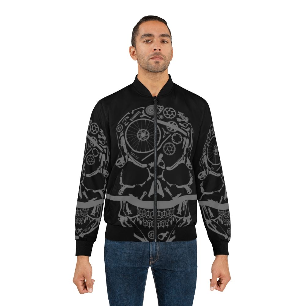 Mountain biking skulls bomber jacket from New Zealand - Lifestyle